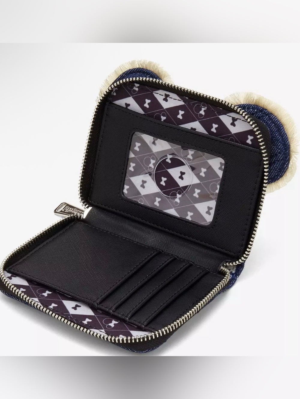 AuthenticNew Loungefly Disney Minnie Mouse Denim Quilted Wallet Brand New - Picture 4 of 4